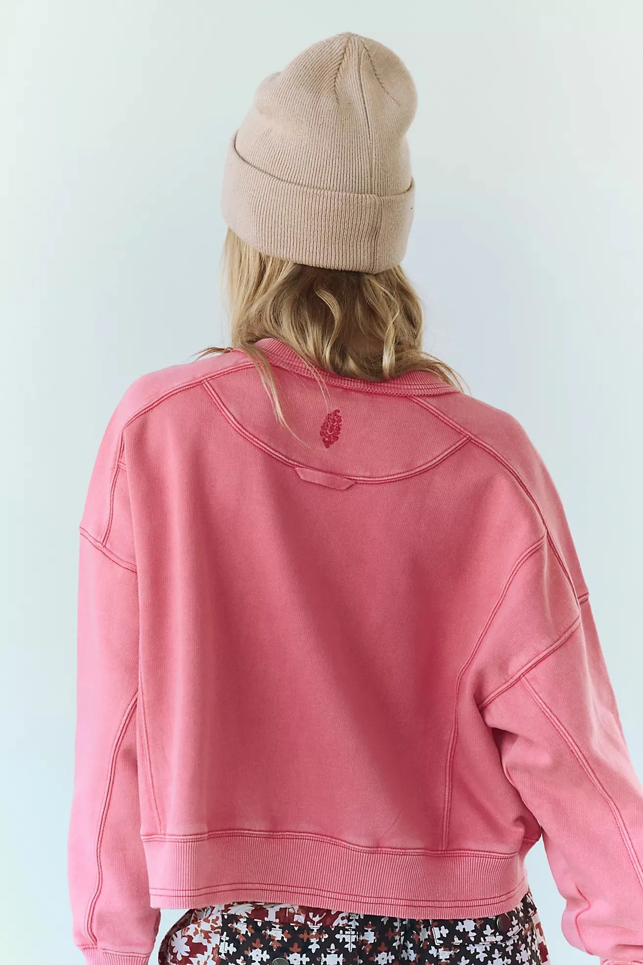 Intercept Pullover-Hibiscus